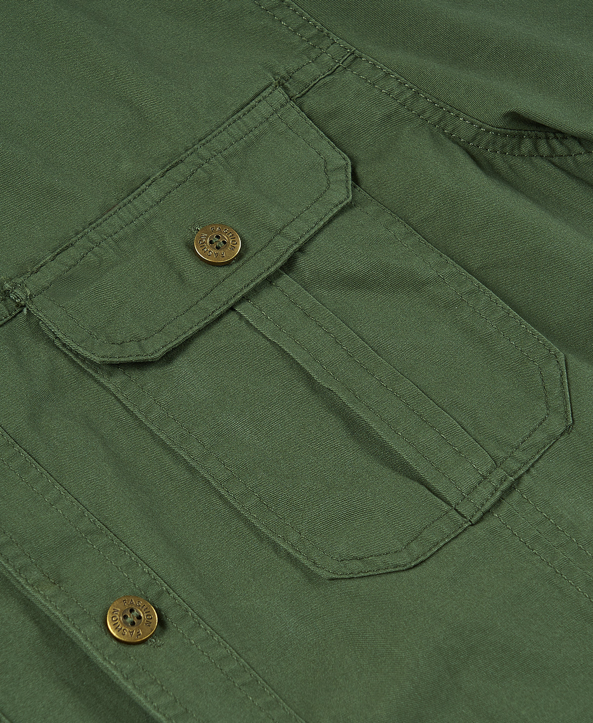 Casual Cotton Cargo Shirt
