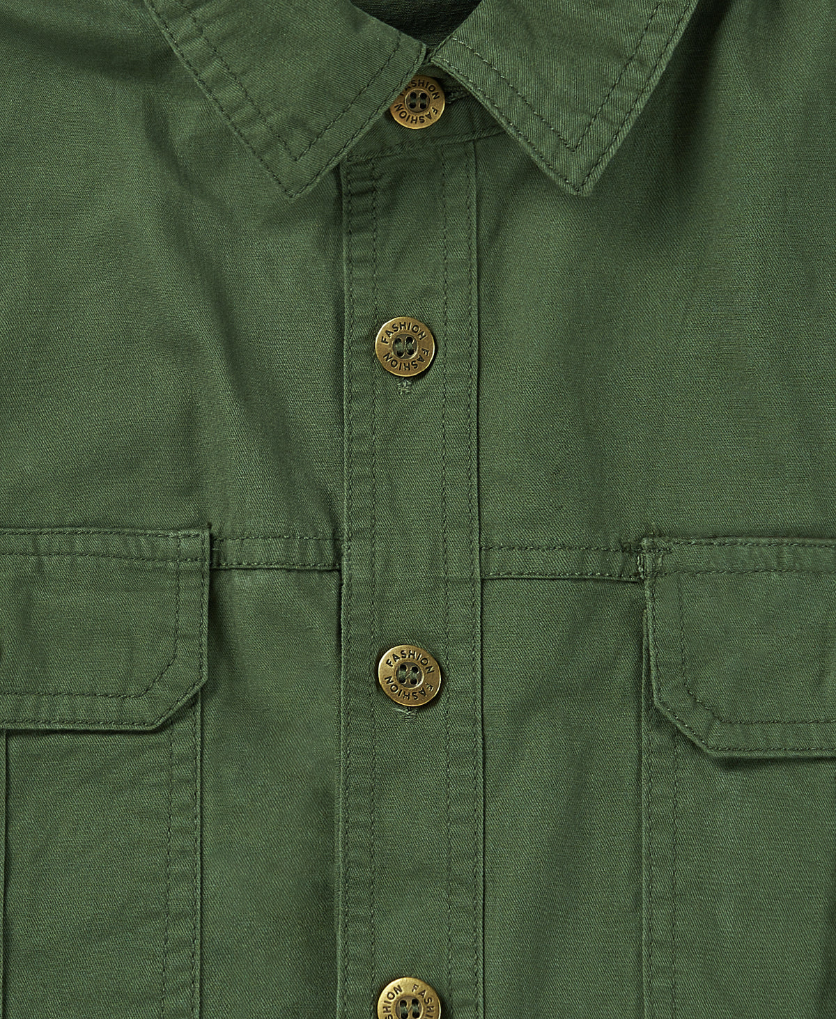 Casual Cotton Cargo Shirt