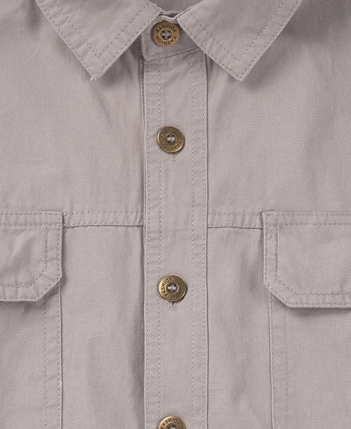 Casual Cotton Cargo Shirt